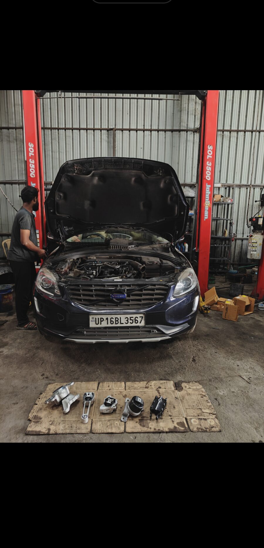 Engine repair in progress at MPS specialist workshop Hyderabad